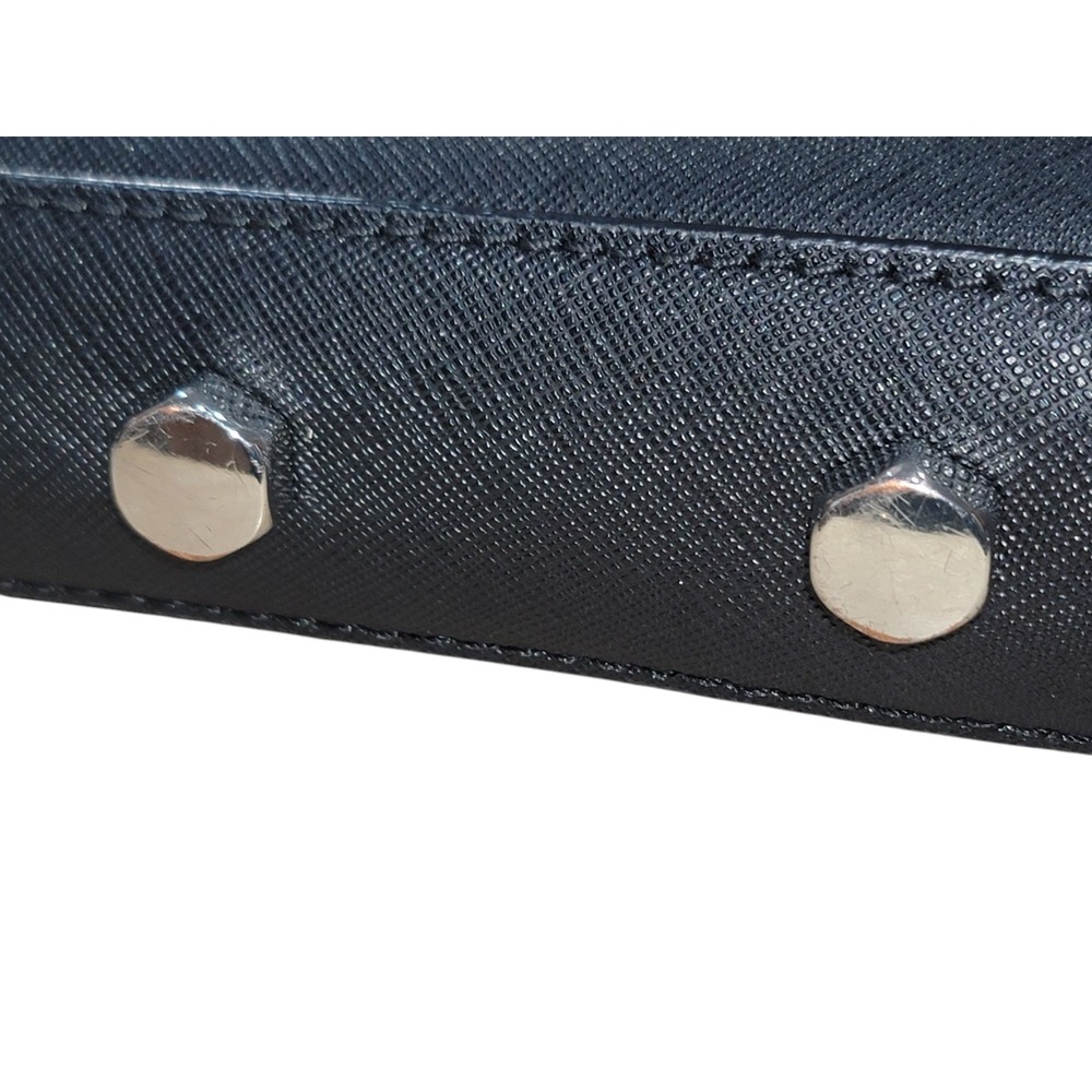 REBECCA‎ MINKOFF Avery Saffiano Leather Chain Strap Crossbody Purse Black - Picture 8 of 16